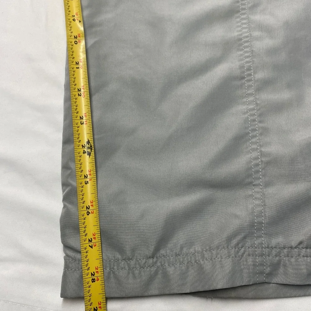 Old Navy Vintage Y2K Gray Nylon Convertible Zip Off Cargo Pants XXL Wide Leg